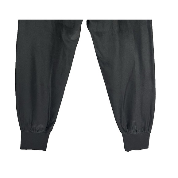 ATM Anthony Thomas Melillo 100% Silk Jogger Pants Sz‎ XS Black $275 Neutral City - Picture 9 of 10